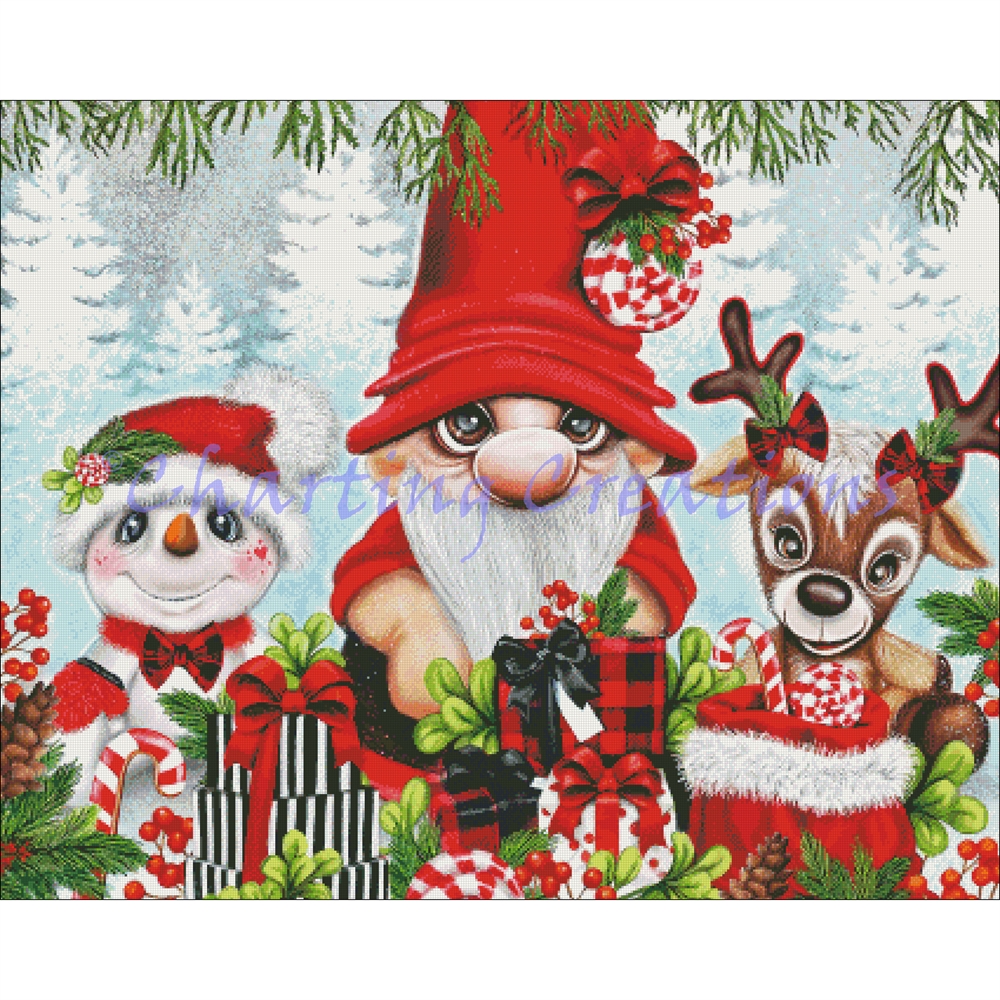 Christmas Gnome and Friends
